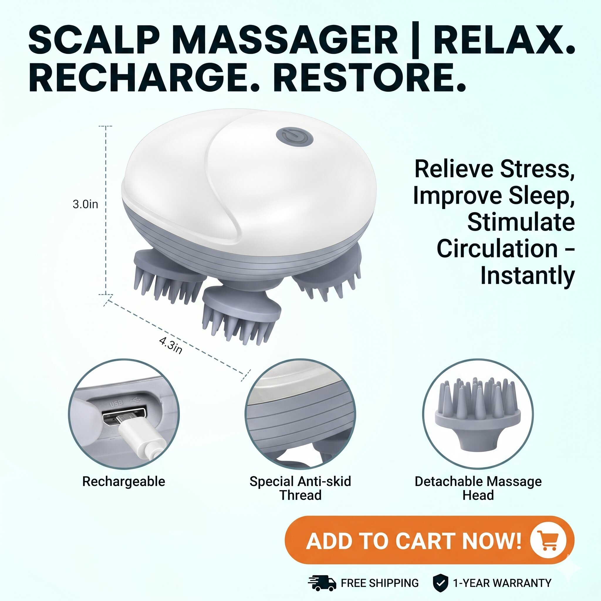 Scalp Head massager ADD TO