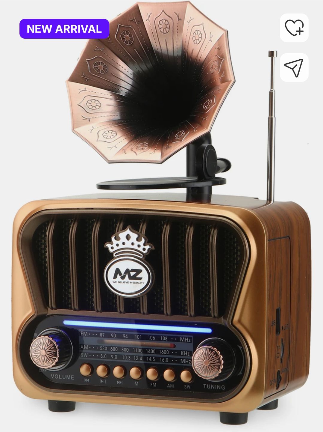 MZ M671SP Retro Radio Speaker